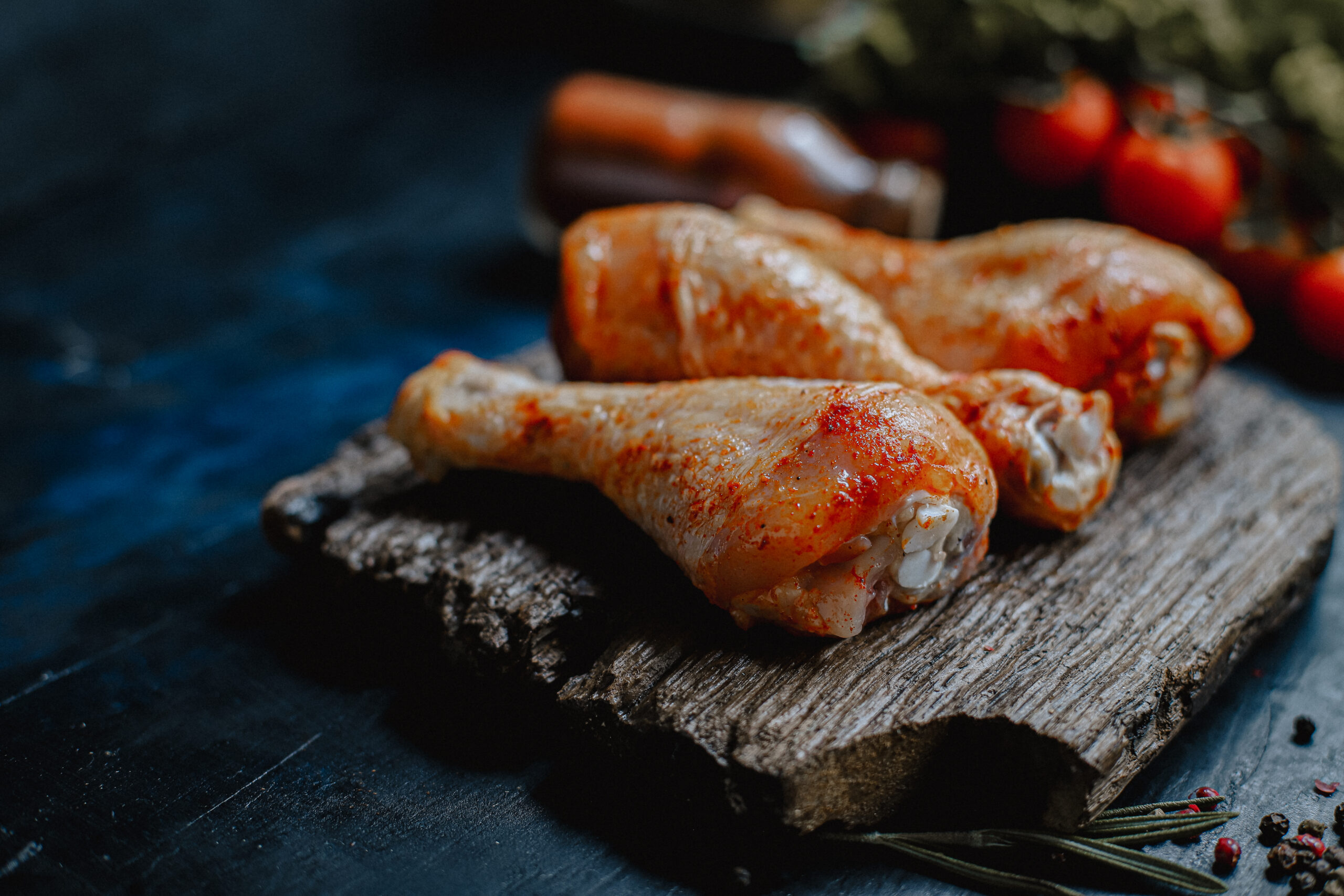 Pilons de poulet marinés